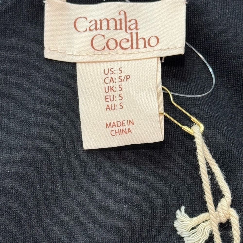Camila Coelho Dress S Black White Strapless Drop Waist Bubble Mini Cocktail - Picture 7 of 14